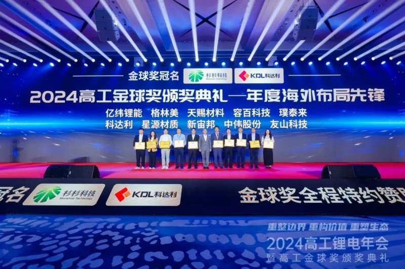 再获奖！|Z6尊龙时凯股份荣获2024高工锂电金球奖“年度海表布局前锋”